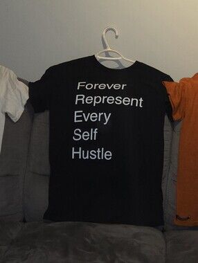 Crewneck Graphic T-Shirts - Forever Represent Every Self Hustle